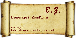Besenyei Zamfira névjegykártya